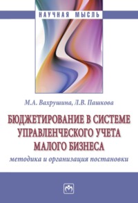 Бюджетирование в системе управленческого учета малого бизнеса: методика и организация постановки