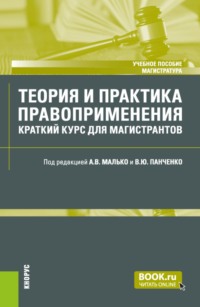 Теория и практика правоприменения: краткий курс для магистрантов. (Магистратура, Специалитет). Учебное пособие.