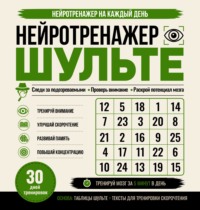 Нейротренажер Шульте. Следи за подозреваемыми. 30 дней тренировок
