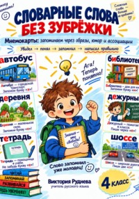 Словарные слова без зубрежки. 4 класс
