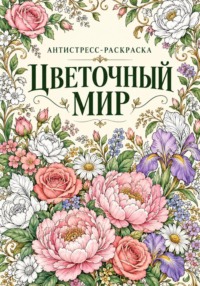 Раскраска-антистресс "Цветочный мир"