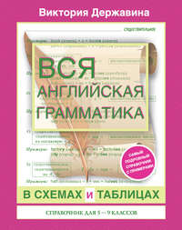 Вся английская грамматика в схемах и таблицах. Справочник для 5-9 классов