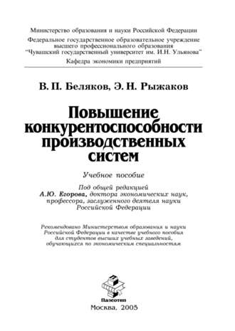 Повышение конкурентоспособности производственных систем