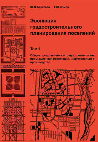 Эволюция градостроительного планирования поселений. Том 1. Общие представления о градостроительстве, промышленная революция, индустриальное производство