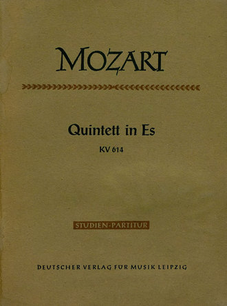 Quintett in Es fur 2 Violinen, 2 Violen u. Violoncello