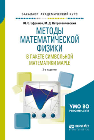 Методы математической физики в пакете символьной математики maple 2-е изд., испр. и доп. Учебное пособие для академического бакалавриата