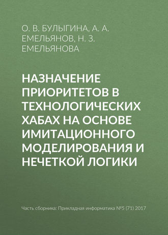 Назначение приоритетов в технологических хабах на основе имитационного моделирования и нечеткой логики