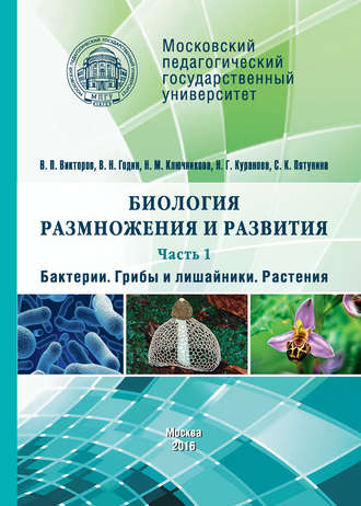 Биология размножения и развития. Часть 1. Бактерии. Грибы и лишайники. Растения