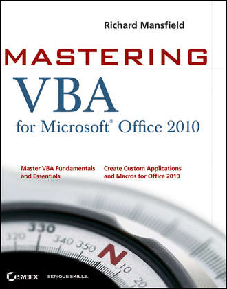 Mastering VBA for Office 2010