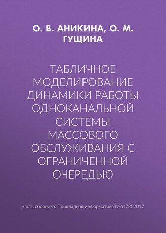 Табличное моделирование динамики работы одноканальной системы массового обслуживания с ограниченной очередью