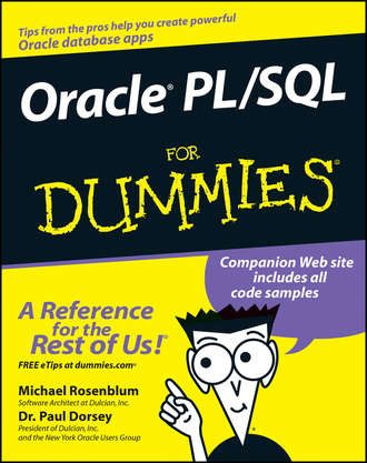 Oracle PL / SQL For Dummies