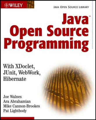 Java Open Source Programming. with XDoclet, JUnit, WebWork, Hibernate