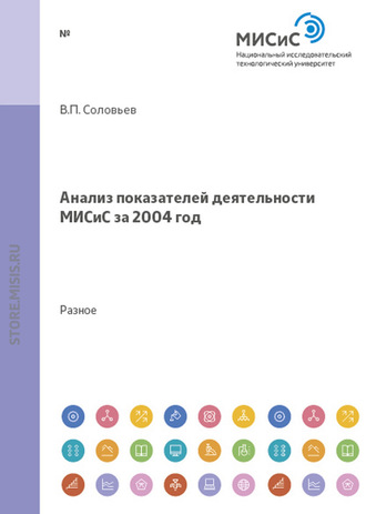 Анализ показателей деятельности МИСиС за 2004 год