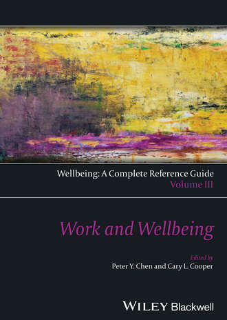 Wellbeing: A Complete Reference Guide, Work and Wellbeing