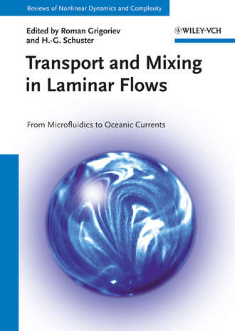 Transport and Mixing in Laminar Flows. From Microfluidics to Oceanic Currents