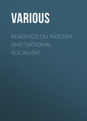 Readings on Fascism and National Socialism