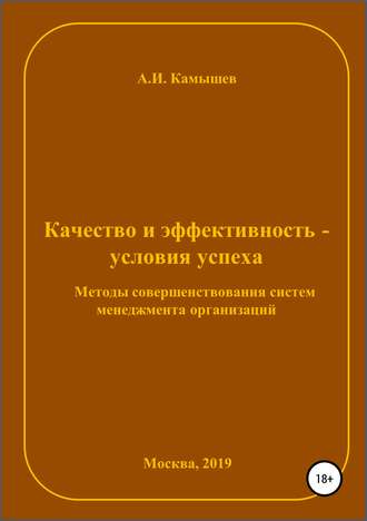 Качество и эффективность – условия успеха. Методы совершенствования систем менеджмента организаций