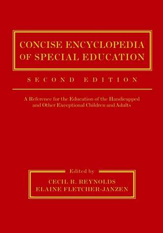 Concise Encyclopedia of Special Education