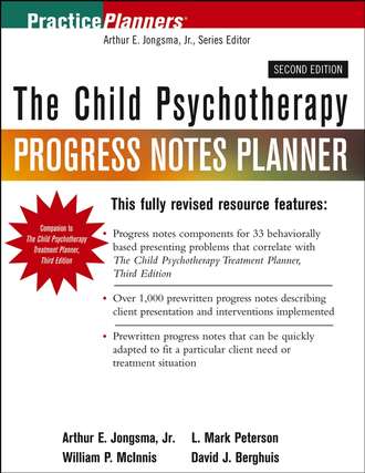 The Child Psychotherapy Progress Notes Planner