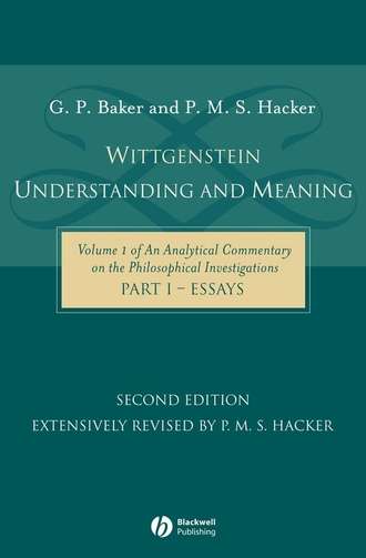 Wittgenstein: Understanding and Meaning