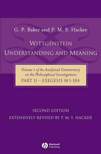 Wittgenstein: Understanding and Meaning