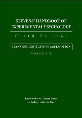 Stevens' Handbook of Experimental Psychology, Learning, Motivation, and Emotion