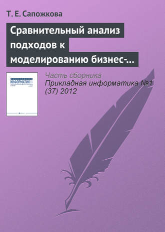 Сравнительный анализ подходов к моделированию бизнес-процессов