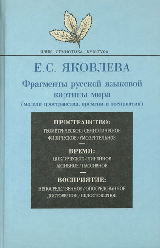 Фрагменты русской языковой картины мира (модели пространства, времени и восприятия)