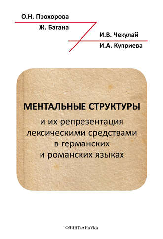 Ментальные структуры и их репрезентация лексическими средствами в германских и романских языках