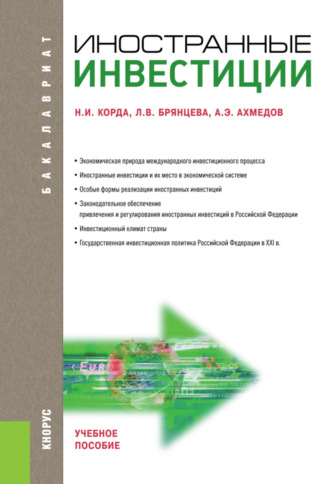 Иностранные инвестиции. (Бакалавриат, Магистратура). Учебное пособие.