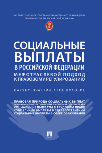 Социальные выплаты в Российской Федерации: межотраслевой подход к правовому регулированию