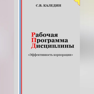 Рабочая программа дисциплины «Эффективность корпорации»