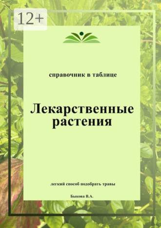 Лекарственные растения. Справочник в таблице