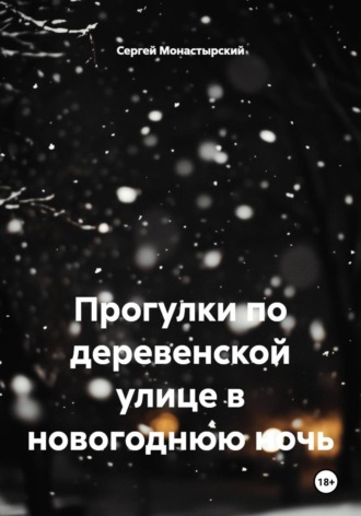 Прогулки по деревенской улице в новогоднюю ночь