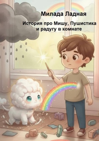 История про Мишу, Пушистика и радугу в комнате