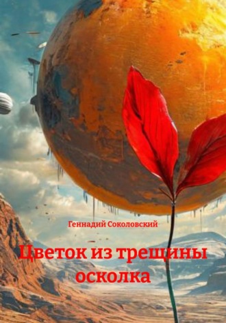 Цветок из трещины осколка