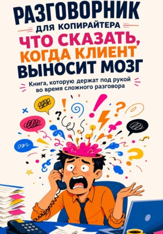 Разговорник для копирайтера. Что сказать, когда клиент выносит мозг. Книга, которую держат под рукой во время сложного разговора