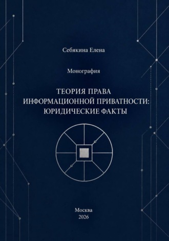 Монография. Теория права информационной приватности: юридические факты