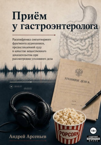 Приём у гастроэнтеролога. Расшифровка смехотворного фрагмента аудиозаписи, предоставленной суду в качестве вещественного доказательства при рассмотрении уголовного дела