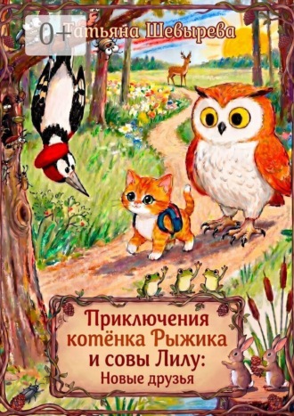Приключения котёнка Рыжика и совы Лилу: Новые друзья. Раскраска №2