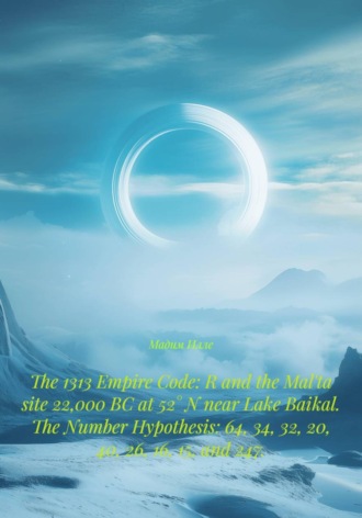 The 1313 Empire Code: R and the Mal'ta site 22,000 BC at 52° N near Lake Baikal. The Number Hypothesis: 64, 34, 32, 20, 40, 26, 16, 15, and 247.