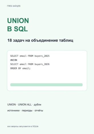 UNION в SQL. 18 задач на объединение таблиц