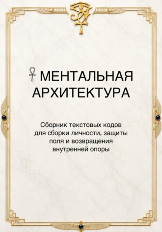 Сборник «Ментальная Архитектура»