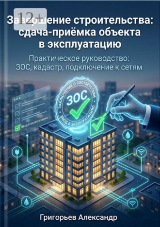 Завершение строительства: сдача-приёмка объекта в эксплуатацию. Практическое руководство: ЗОС, кадастр, подключение к сетям