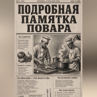 Подробная памятка повара