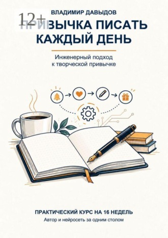 Привычка писать каждый день. Практический курс на 16 недель. Автор и нейросеть за одним столом