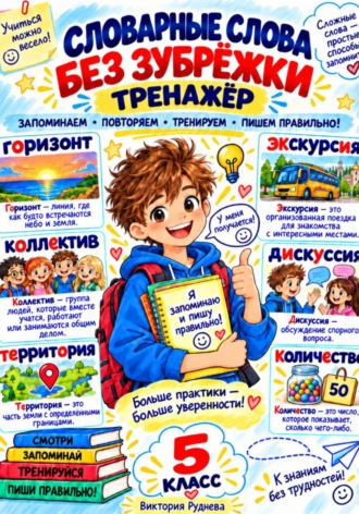 Тренажер. Словарные слова без зубрежки 5 класс