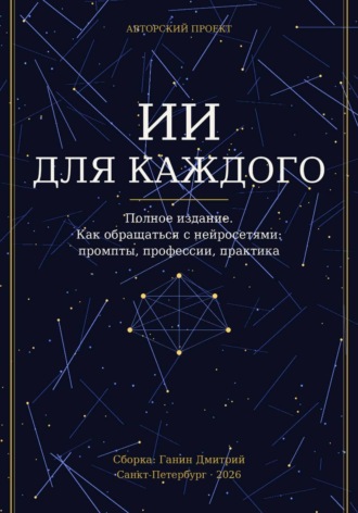 ИСКУССТВЕННЫЙ ИНТЕЛЛЕКТ ДЛЯ КАЖДОГО. Как обращаться с нейросетями: промпты, профессии, практика